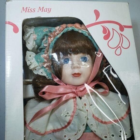 Vintage 1990 Gorham Dolls Of The Month Miss May Collectible - Picture 5 of 14